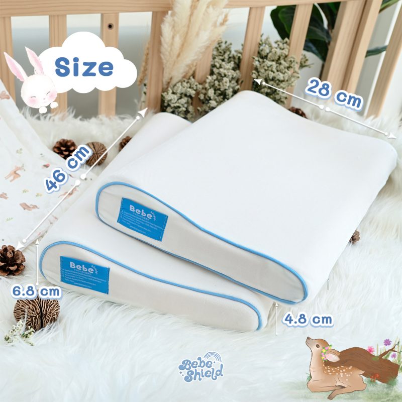 Child pillow to prevent dust mites & reduce allergies : Ergo Child Pillow model.